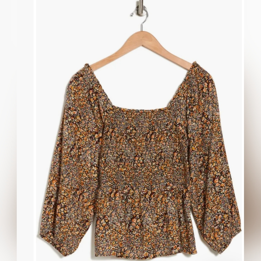 #15.Madewell long-sleeve peplum top NWT - Picture 3 of 3